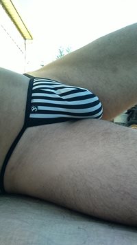 Tanning out back in my JS kini