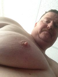 my man boob and oh so sensitive nipple