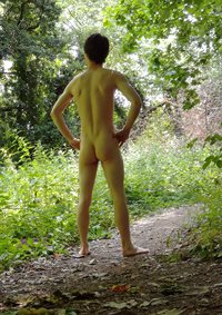 Out walking naked