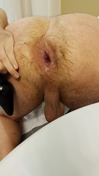 My gaping asshole as I pull the plug out.  When ever I have the chance to b...
