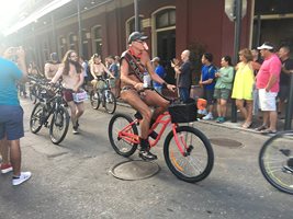 Me and over 30 below the belt piercings in the NEW ORLEANS Naked BIke RIde ...