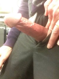 My cock this morning at work.. Pants about ready to fall.. Hard at work