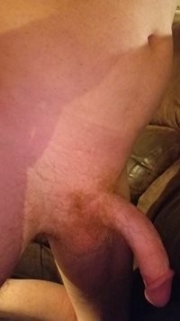 feeling and rubbing my horny cock