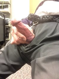 Hard cock pants about to come down in office this morning...Anyone want to ...