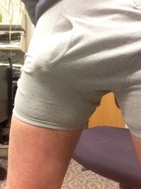 Like my hard throbbing daddy cock??? Request for underwear shot.. Straining...