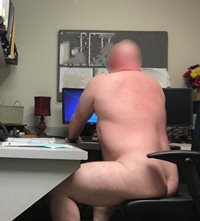Taken at my supervisor’s desk before she got to work. She got there after t...