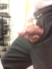 New pics cock play this morning in office