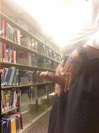 Some cock play in library Hope you like???