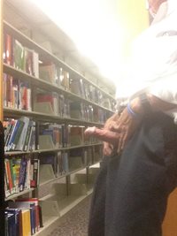 Some cock play in library Hope you like???