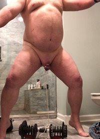 Someone suggested that I try to lift some weight using my balls. This is wi...