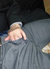 Just this much of his hand inside my trousers was scary and yet exciting!