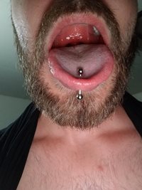 I want some cum on my tongue ring