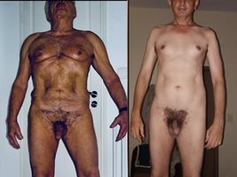 Orsoleone and me frontal nude, (dad & son)