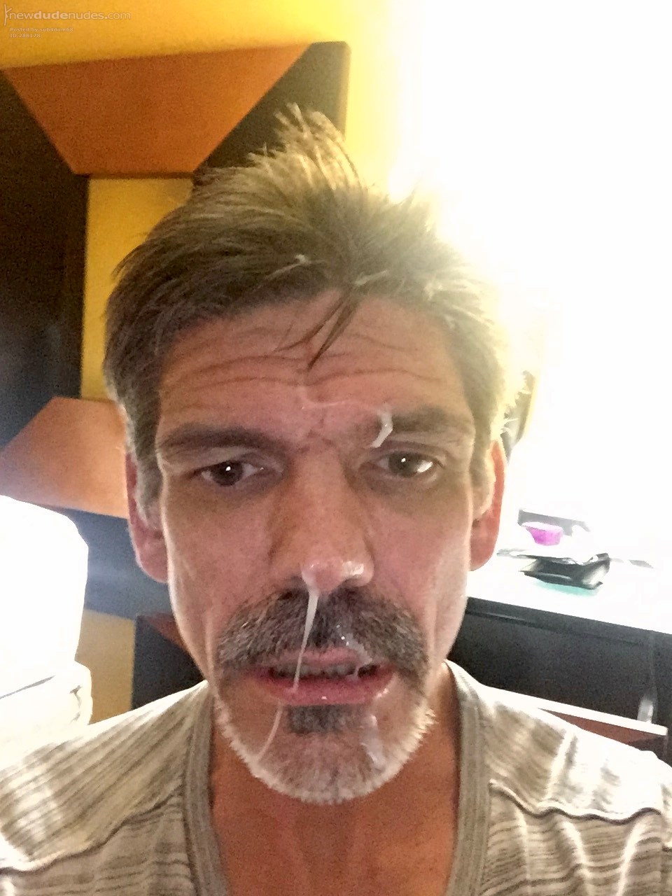 lucky me! Glazed with spunk.