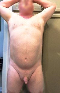 Naked after shower