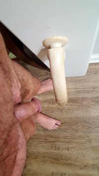 Ready for a deep fucking with an 8 inch dildo.