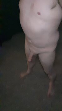2 am pic outside totally  nude