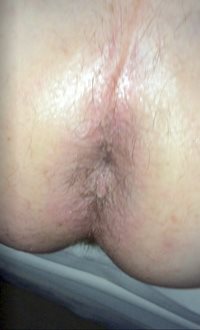 My bottom after being fucked and cummed in by an Indian