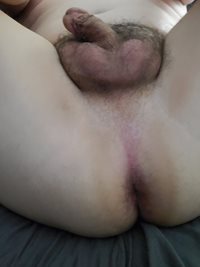 Need me some cock to fill my man pussy!