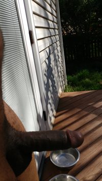 Heading outside! Who wants to cum? 