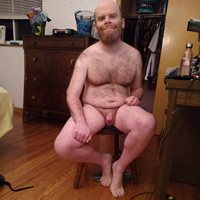 Me full frontal with a totally limp penis