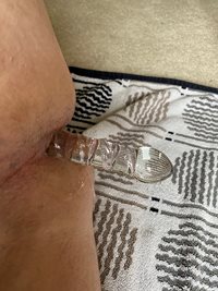 Just another horny morning with a glass toy up my butt