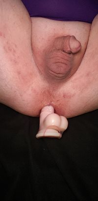 Little bottom faggot dick and fuck hole taking dildo