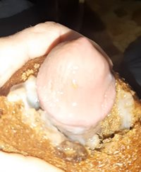 Dick head muffin with cum cream