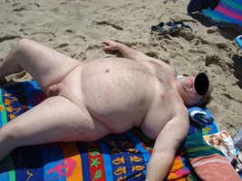 Me on nude beach showing off