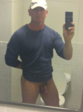 In the lccker room at the gym