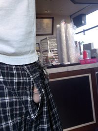 Accidental exposure at the coffee shop.  My roommate doesn't tell me that m...