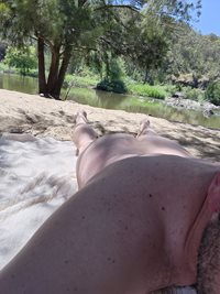 Went to the nude beach by my local river, it was a beautiful day