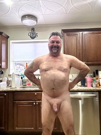 Always nude when I can be...even in the kitchen