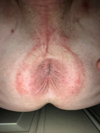 My sweet clean pink bum hole.  It needs a thick young veiny uncut cock to p...