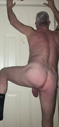 Here’s a good cheek spread of my boy bum for you college boys.  I need your...