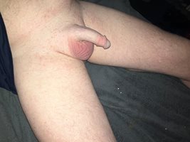 My long pink shaved cut cock hard on viagra and my tight ball sack is tied ...