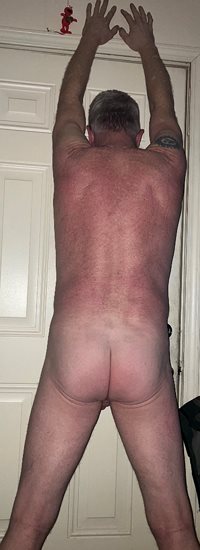 Here’s my older but still nice white smooth tight bottom.  Its hole is pink...