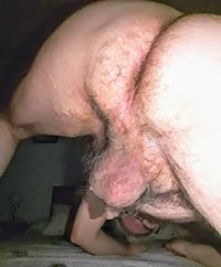Taste my crack and eat my balls before to fuck me!.