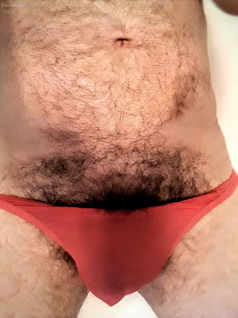 My hairy pubis.