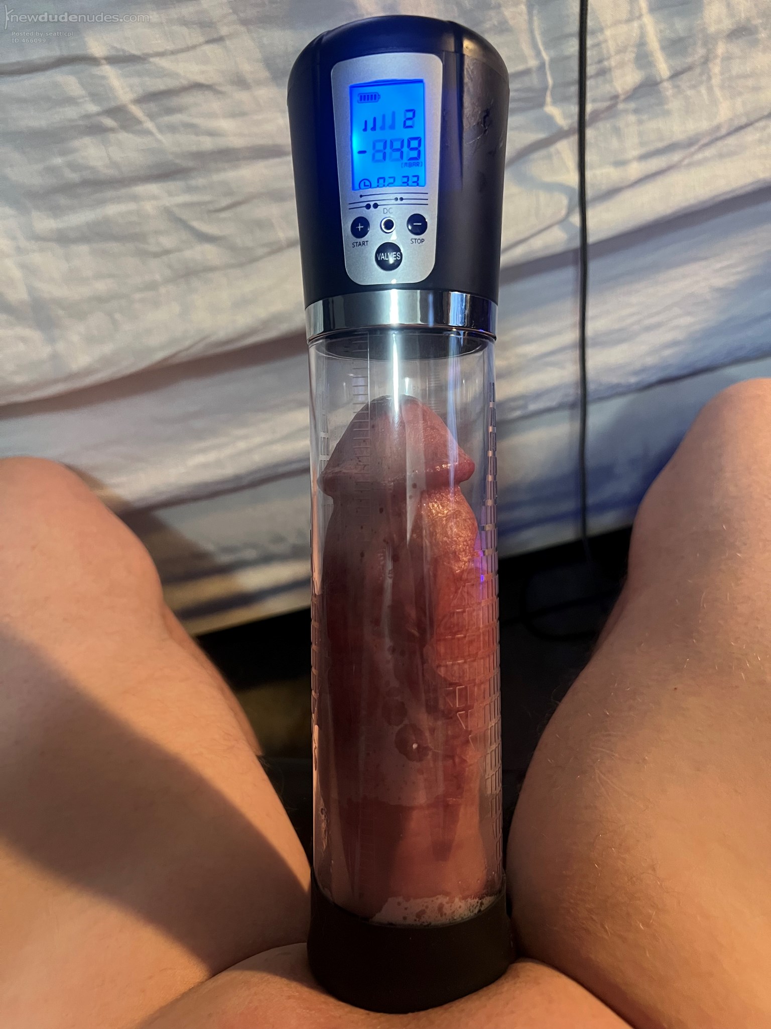 Pumping again. Before and after.