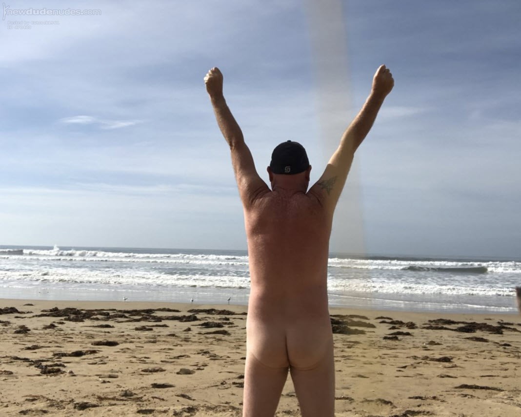 My bare arse pic at local nudist beach