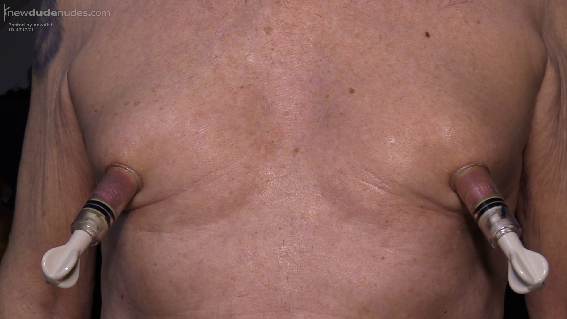 Just pumping my little nipples ! Love how extremely sensitive they get after a good hard pump !  Nerve endings are just super excited !