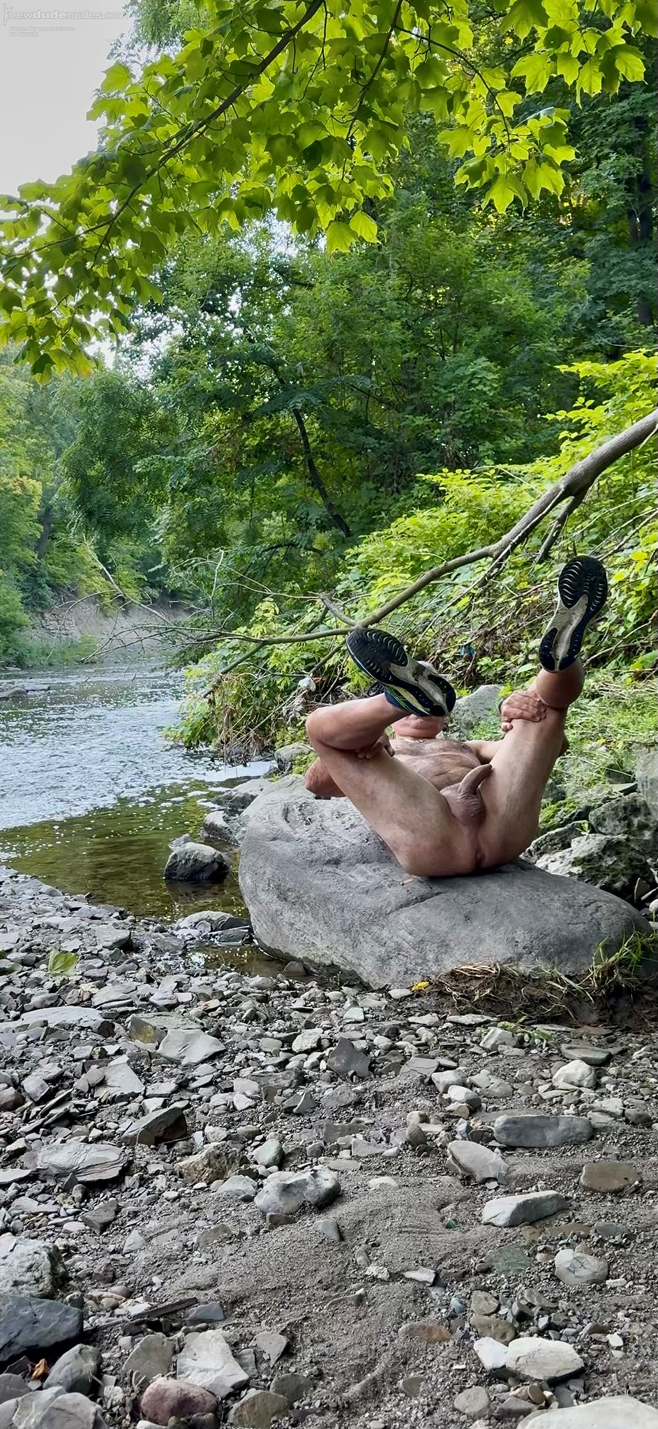Love being naked outdoors. Especially along this creek.