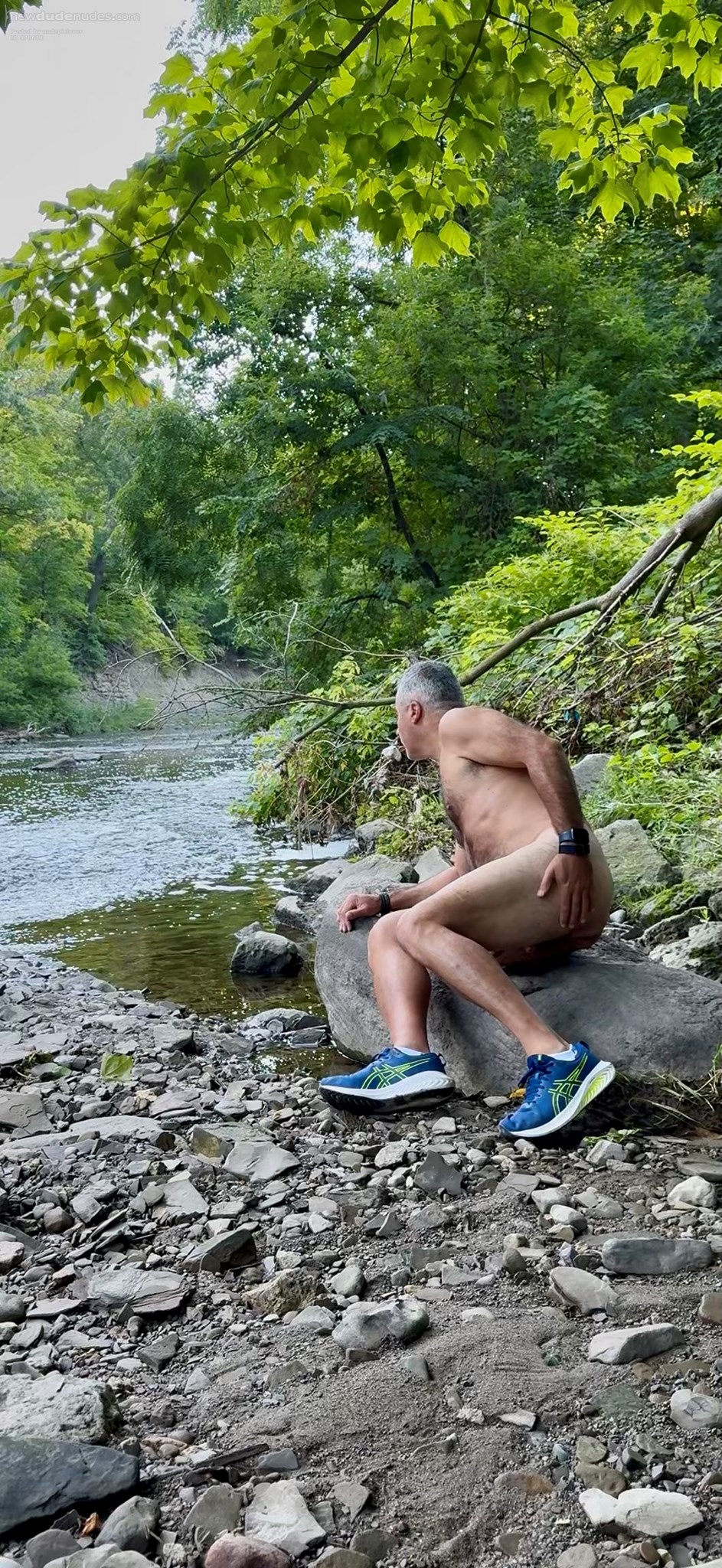 Love being naked outdoors. Especially along this creek.
