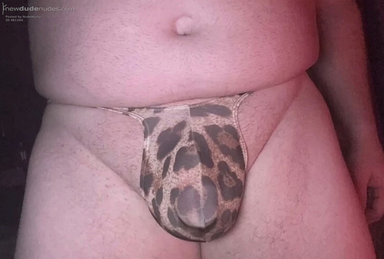 Leopard thong