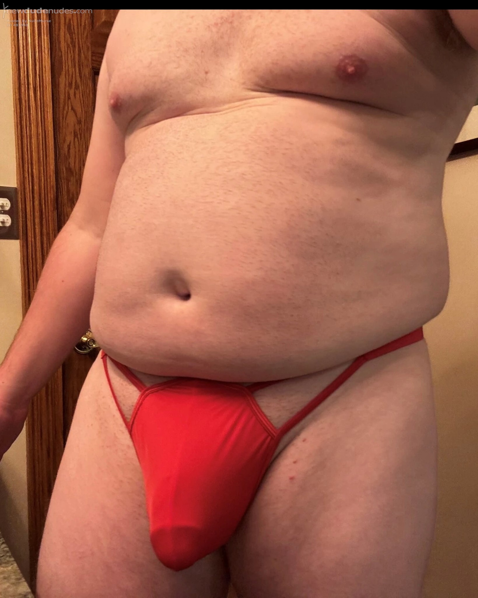 Red panties hard dick tease