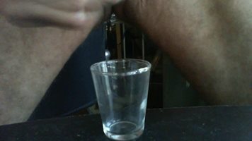 cum in shot glass
