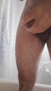 Cum shower. Thinking about you watching me wank.