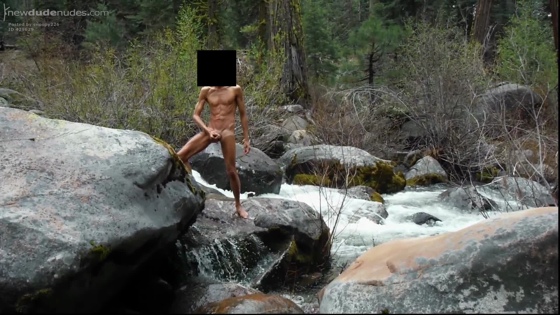 Stroking at the river