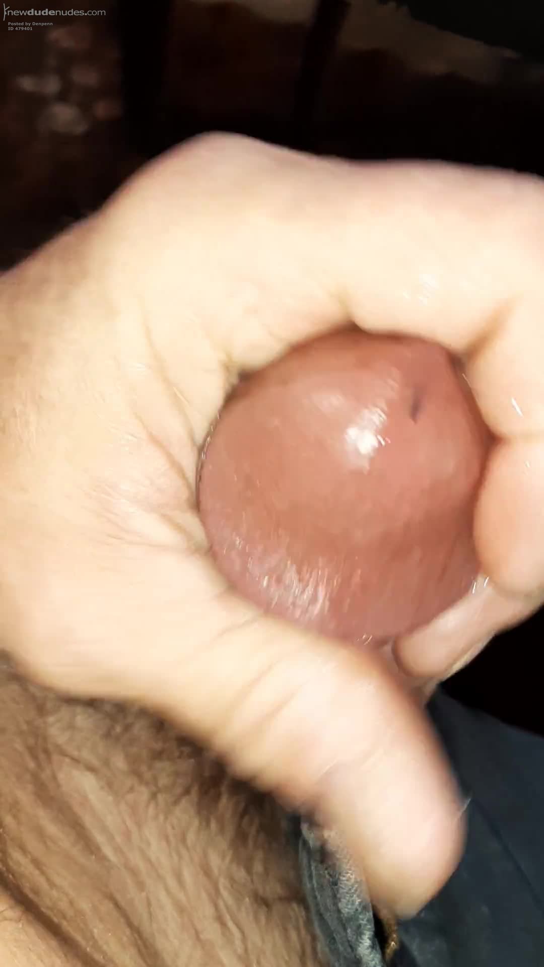 Masturbating with cum shot